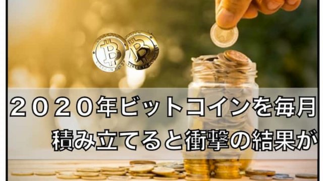 ２０２０年仮想通貨（ビットコイン）を毎月５万円積み立てたらすごい結果に
